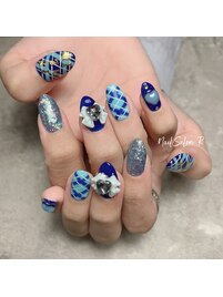 チェックネイル