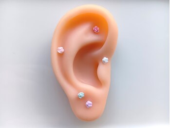 キュアフロウ 新潟巻/25)耳つぼジュエリー色見本/在庫