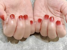 ヒールネイル(heal nail)/redグラデーション.