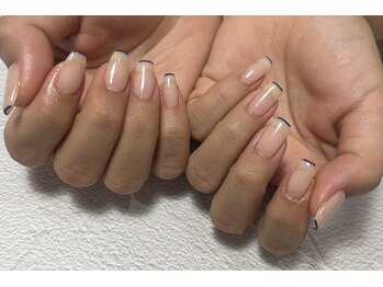 ミエル 大宮店(miel)/細フレンチネイル