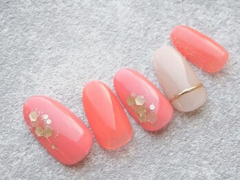 ニュアンスホロのリングネイル