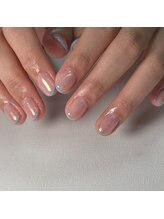 ウタカタ(utakata)/オーロラ＋水色フレンチ