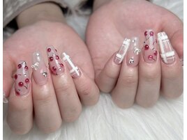 さくらんぼネイル/春ネイル