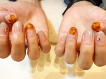 ネイルズ ララ(nails Lala)/べっ甲フレンチ。