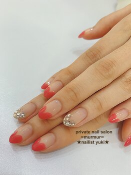プライベート ネイルサロン マーマ(murmur)/ハートフレンチネイル