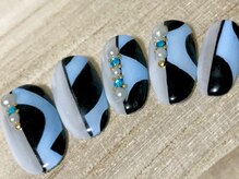 ビービーネイル(BB)/幾何学模様のネイル