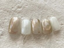 アイネイルズ 梅田店(I nails)/オーロラ塗りかけしずく¥7700