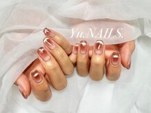 ユーネイルズ 恵比寿(Yu.NAILS.)/韓国チーク×マグネットフレンチ