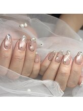 アイリッシュネイル 久屋大通店(Irish Nail)/マグネット×ガラスフレンチ