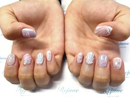 シェルネイルで夏っぽく☆