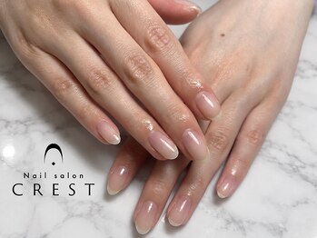 クレスト 高槻店(CREST)の写真/自爪を美しく、手元をもっと清潔に♪【クリアジェル×丁寧なハンドケア】