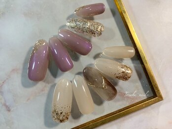 トゥーシェネイルズ(Touche'nails)/シンプルミラーデザイン