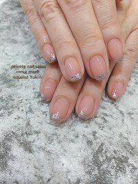 ミラーフレンチネイル