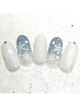 ネイルアンドまつげ リュフェール 五反田(Nail Lufaire)/雪ネイル