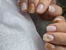 リーネイル(Lee_nail)/チェックネイル♪