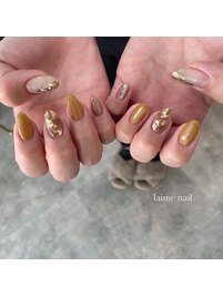 奥行きニュアンスネイル