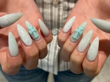 ネイルアヴァンス 京橋店(Nail AVANCE.)/レース×クロムネイル