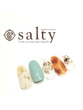 ネイルアンドアイラッシュサロン ソルティ 寺田町(salty)/カジュアルネイル
