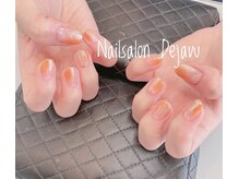 デジャヴ(Dejavu)/オレンジの塗りかけネイル