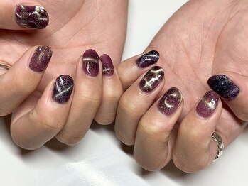 ヌル ネイル 堀江(NURU NAIL HORIE)/メンズマグネットアレンジネイル