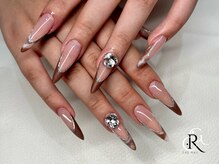 クレージュネイル(CRG NAIL)/マーブルフレンチ