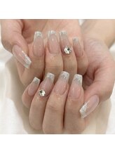 アイネイルズ 東花園店(I.NAILS)/ガラスフレンチ/フレンチネイル
