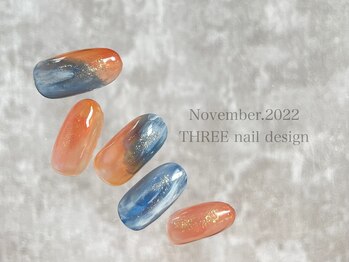 スリー(THREE)/November 2022/nail desing
