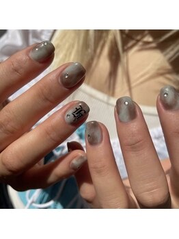 もやっとマーブルnail