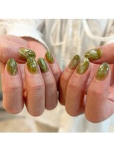 リアネイル(li’a nail)/抹茶ラテ nail