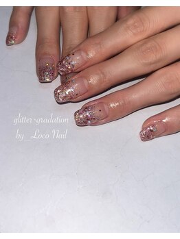 ロコネイル(Loco Nail)/ラメグラデーション
