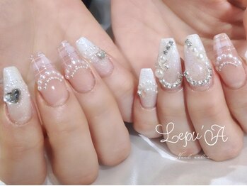 レプア(Lepu'A)の写真/エアブラシを使用した繊細デザインから流行りのスタイルまで幅広く対応◎自分だけのオリジナルネイルに。
