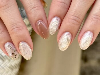 ハズグラスネイル(Haze Grass nail)/季節の定額ネイル