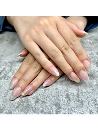 成人式ネイル/カーキ ネイル