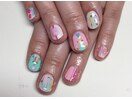 Pink art.parts nail