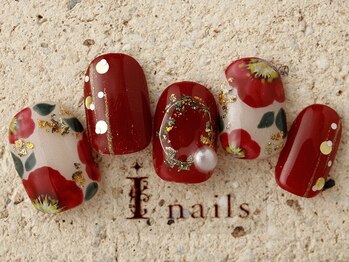 アイネイルズ 町田店(I nails)/和柄フラワーネイル 11500円