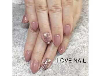 ラブネイル(LOVE NAIL)/★ツィードネイル★