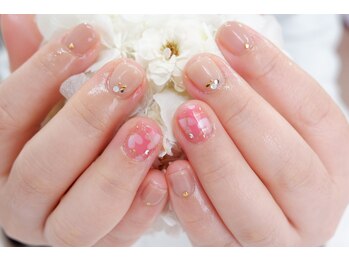 ハート/大人ネイル/ワンカラー