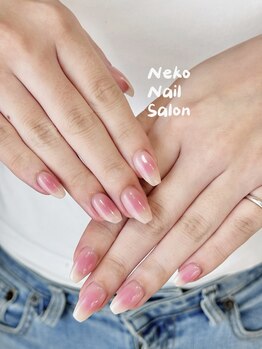 ネコ(Neko)/ピンク&チークネイル&ちゅるん