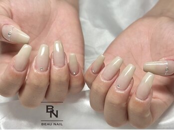 ボーネイル(BEAU NAIL)の写真/オフィスネイル～シンプルデザインの豊富な定額デザインをご用意♪シンプルの中にさりげないオシャレさを◎