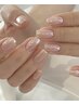 【HAND】ins話題！淡い色☆大変艶々フラッシュorラメグラ¥8280→¥5980