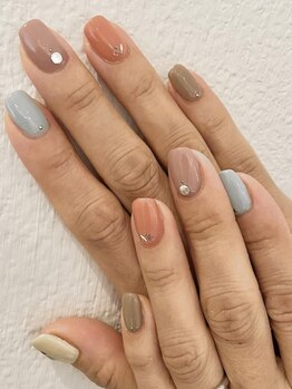 ニキ ヘアー ネイル(niki hair nail)/くすみカラフル