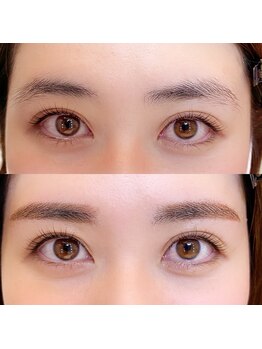 アイビューティー(AI beauty)/平行眉にすると目も丸くみえます