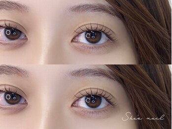 シーズ ラッシュ 新宿店(She's lash)の写真/圧倒的な経験を積んだアイデザイナーが理想の仕上がりを実現！最高級フラットラッシュ◎¥3980~ご用意☆