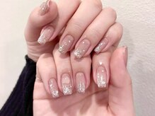 ミリー アイネ アイラッシュ アンド ネイル 池袋(Millie ainee Eyelash＆Nail)/クリアハート×ラメグラ
