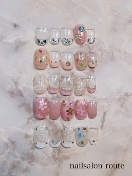 ネイルサロン ルート 二子玉川(nailsalon route)/3月キャンペーンネイル