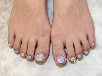 アフェプラス トータルビューティーサロン 樟葉店(affe+)の写真/【丁寧なドライケア付き】好きなデザインを持ち込んで、自分だけのフットネイルを楽しんでみませんか？