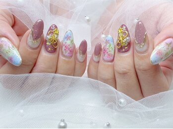 ネイルサロンフォーユー(for u)の写真/数百種類のカラーパーツで自由自在♪ワンホン・韓国系から個性派まで理想のネイルが叶う★