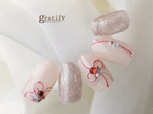グラティフィー 梅田店(gratify)/ ナチュラル♪お正月ネイル