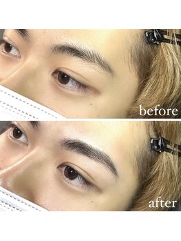 オム ボーテ(Homme Beaute)の写真/【天王寺/メンズ大歓迎】眉毛のお手入れ¥3500～＆フェイスワックスで第一印象UP☆初めての施術もお任せ!