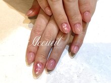 アクイユ 銀座店(ACCUEIL)/桜の縦グラデーションネイル